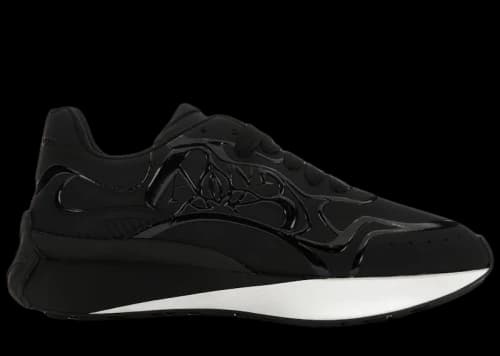 Alexander McQueen Sprint Runner Black White