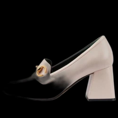 Gucci Web Accent Leather Pumps 'Pink' (Women's)