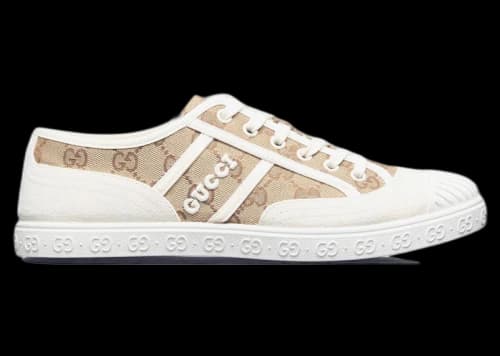 Gucci GG Canvas Trainer White Beige Monogram (Women's)