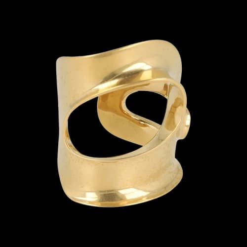 Ferragamo Small Sculptural Cutout Bracelet 'Gold'