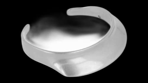 Ferragamo Large Sculptural Cuff Silver