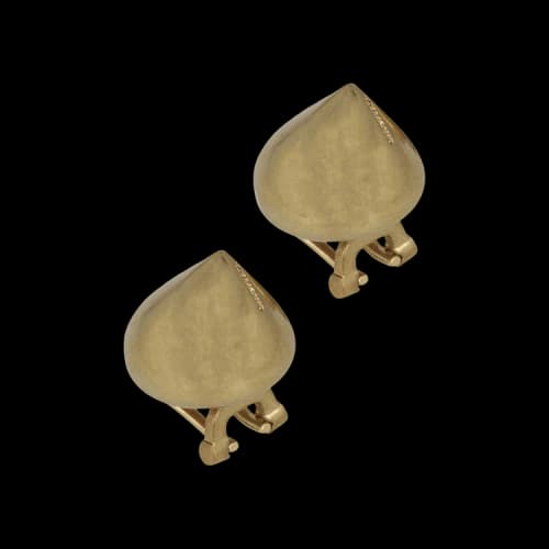 Ferragamo Small Sculptural Clip On Earrings 'Gold'