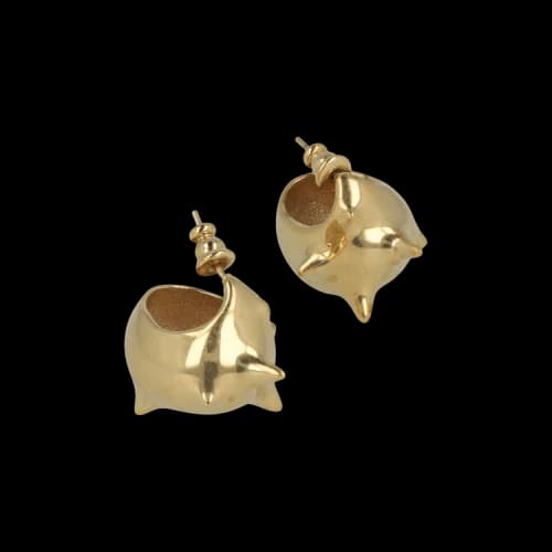 Ferragamo Rock Huggie Earrings 'Gold'