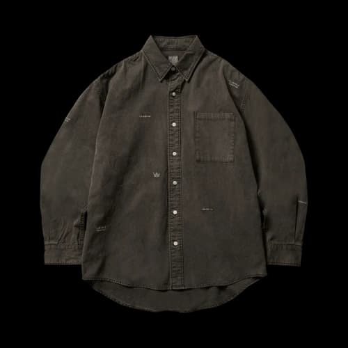 Liberaiders Garment Dyed Oxford Shirt 'Grey'