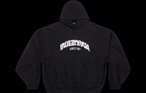 Balenciaga Round Backflip Hoodie Black