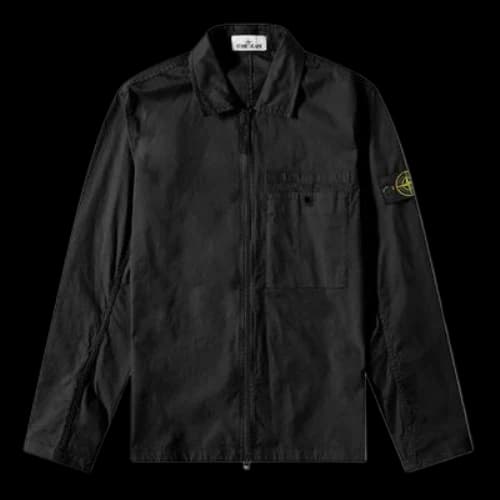 STONE ISLAND Supima Cotton Shirt Jacket 'Black'