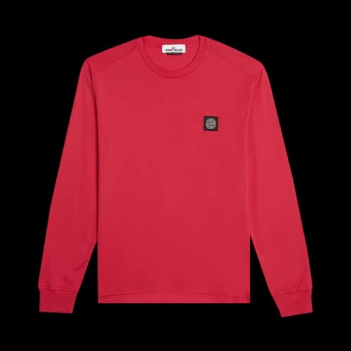 Stone Island Logo Patch Long-Sleeve T-Shirt 'Fuchsia'