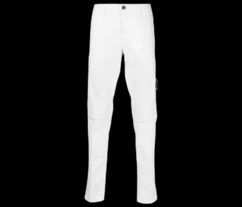 Stone Island Compass Patch Cargo Pants White