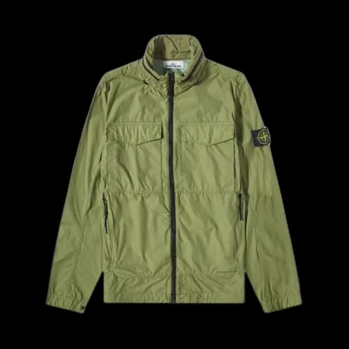 Stone Island Field Jacket In Naslan Light Watro 'Olive'