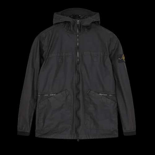 Stone Island Aggressive Gommato Hooded Jacket 'Black'