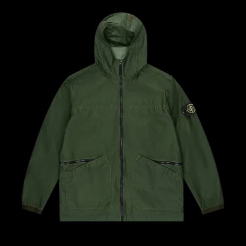 Stone Island Aggressive Gommato Hooded Jacket 'Olive'