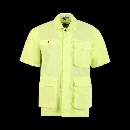 Stone Island Short-Sleeve Shirt Jacket 'Aqua'