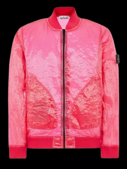 Stone Island 433Q2 Piattina Garment Dyed 82/22 Jacket Pink