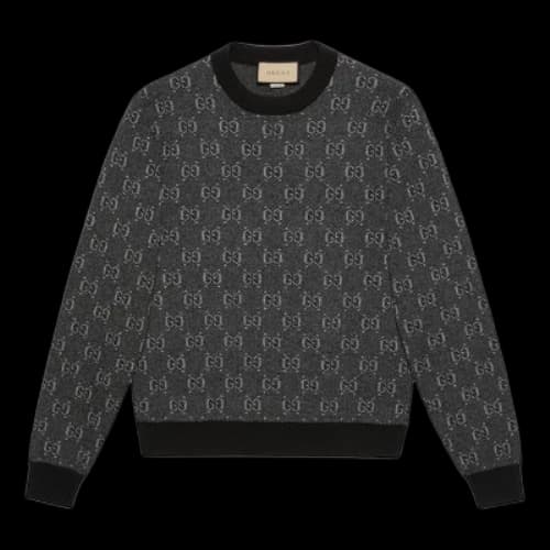 Gucci GG Wool Jacquard Sweater 'Grey'
