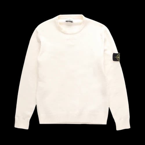 Stone Island logo-patch wool sweater
