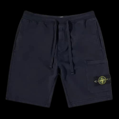STONE ISLAND Garment Dyed Sweat Shorts 'Navy'