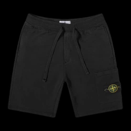 Stone Island Fleece Shorts 'Black'