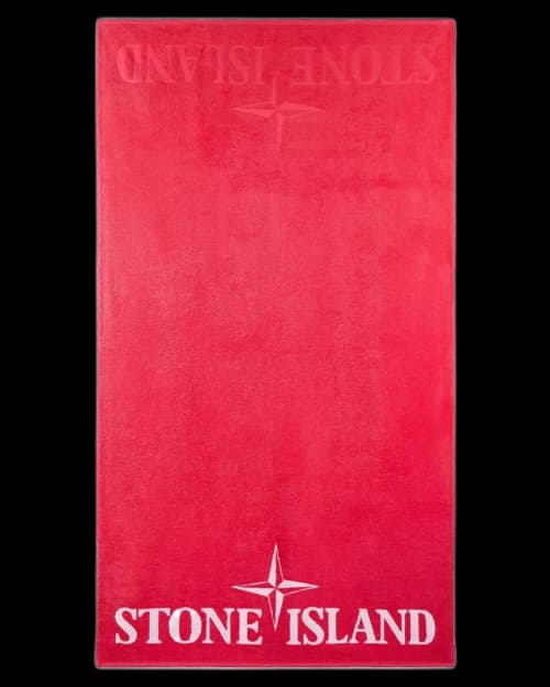 Stone Island Beach Towel Pink