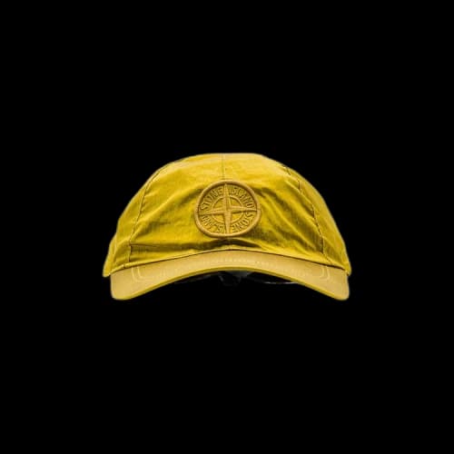 Stone Island 6 Panel Nylon Metal Cap 'Yellow'