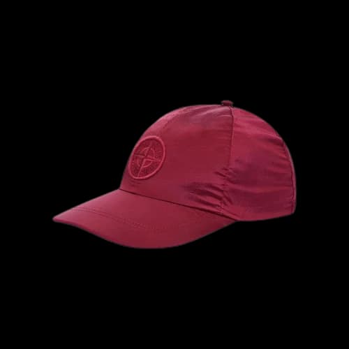 Stone Island 6 Panel Nylon Metal Cap 'Fuchsia'