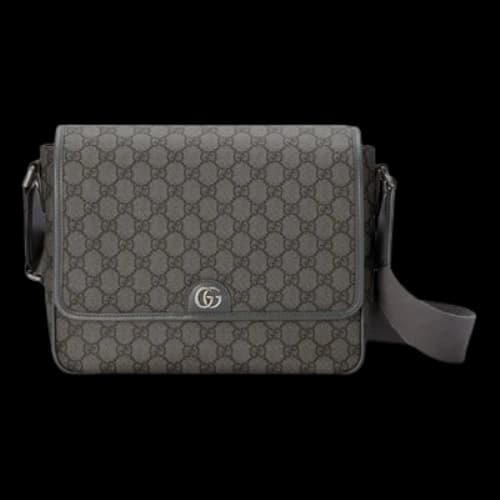 Gucci Ophidia Medium Messenger Bag 'Grey Black'