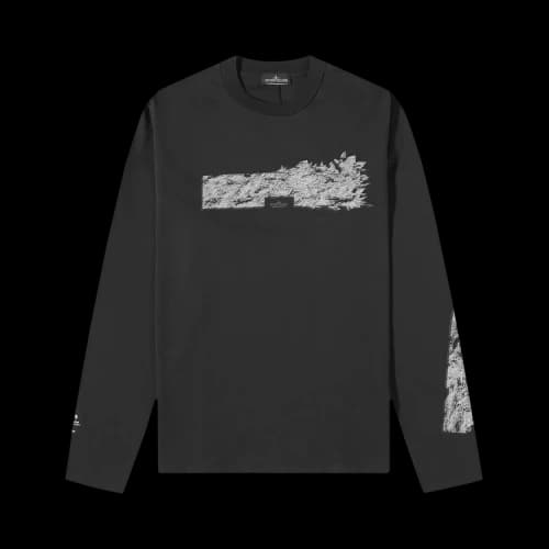 Stone Island Shadow Project Jersey Neo Flora Long-Sleeve Printed T-Shirt 'Black'