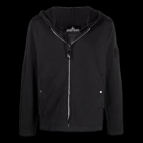 STONE ISLAND Shadow Project Mesh Panel Hoodie 'Black'