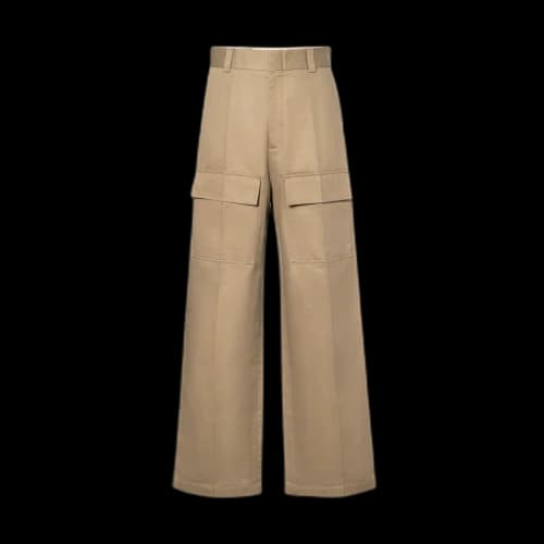 Gucci Cotton Wide Leg Cargo Pant 'Light Brown'