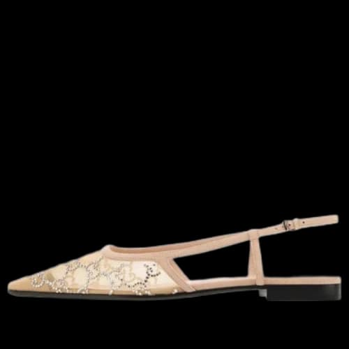 Gucci GG Slingback Ballet Flat 'Rose Beige' (Women's)