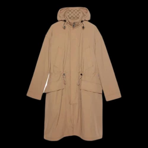 Gucci Ripstop Nylon Jacket With GG 'Camel'