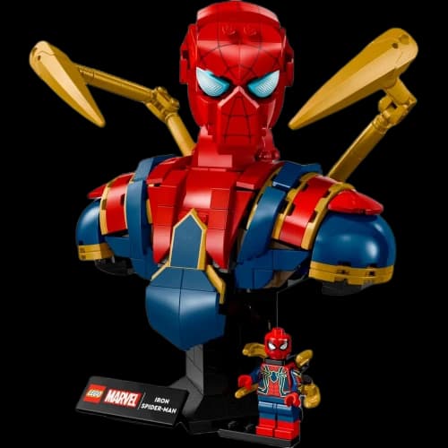LEGO x MARVEL Iron Spider Man Bust Building Blocks 379pcs 76326