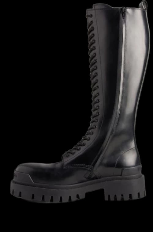Balenciaga Strike 20mm Boots 'Black Matte Smooth Calfskin' (Women's)