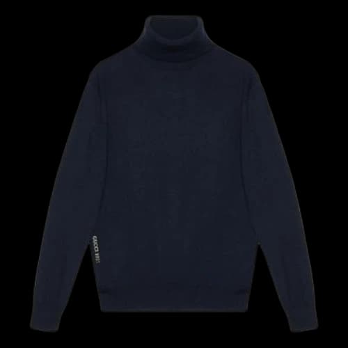 Gucci Embroidery Wool Sweater 'Dark Blue'