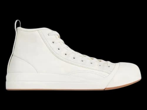 Bottega Veneta Stylish Skateboarding High Top White