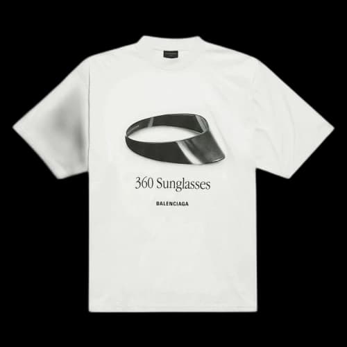 Balenciaga 360 Sunglasses T-Shirt 'Dirty White'