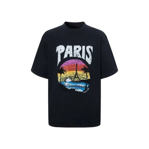 Balenciaga Paris Tropical T-shirt Medium Fit 'Black'