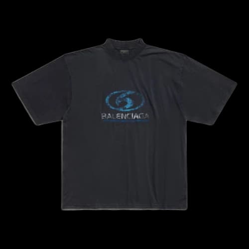 Balenciaga Surfer T-shirt Medium Fit 'Black Blue'