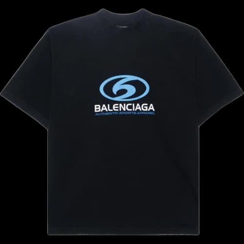 Balenciaga Surfer T-shirt 'Black Blue'