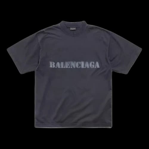 Balenciaga Stencil Type T-shirt 'Black'