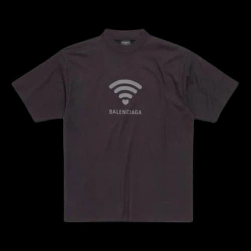 Balenciaga Lo_ve T-shirt 'Black Grey' (Women's)