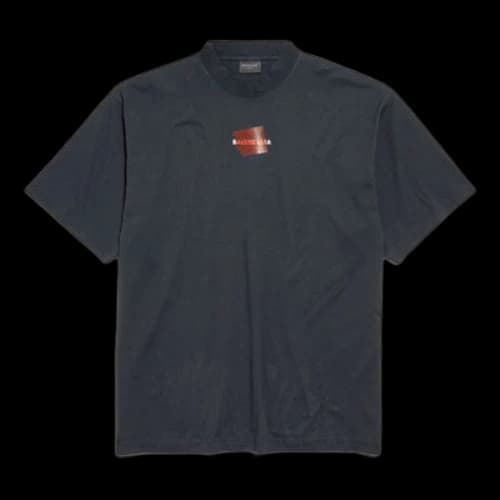 Balenciaga Taped Balenciaga Back T-Shirt 'Black'