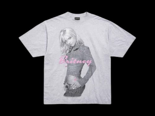 Balenciaga Music Britney Spears Series T-shirt Medium Fit Light Grey/Pink