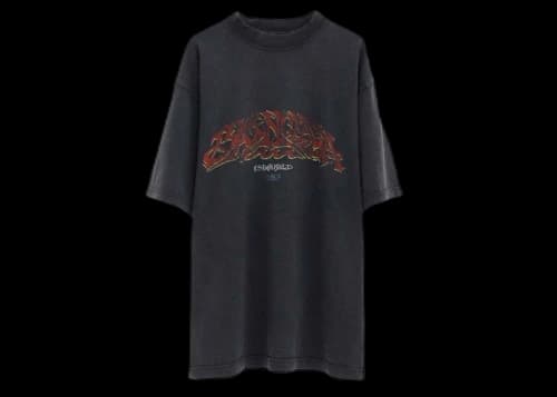 Balenciaga Medium Fit T-shirt Dark Gray