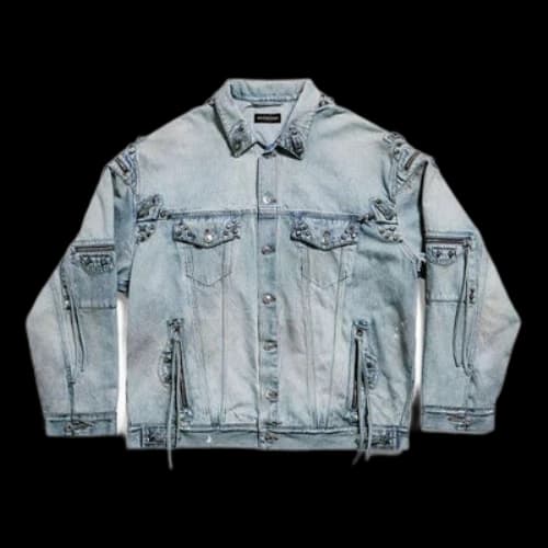 Balenciaga Cagole Oversized Jacket 'Blue'