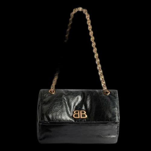 Balenciaga Monaco Small Chain Bag 'Black' (Women's)