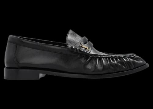 Saint Laurent Le Loafer Supple Shiny Black Leather (Women's)