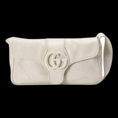Gucci Aphrodite Small Shoulder Bag 'White Leather' (Women's)