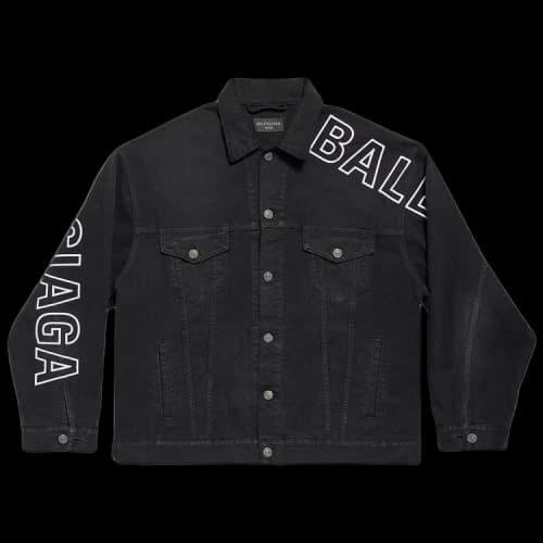 Balenciaga Large Fit Jacket 'Sun Bleached Black'