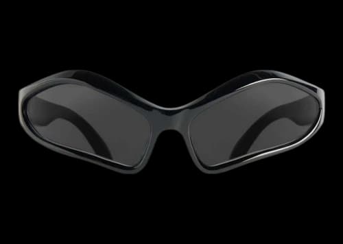Balenciaga Fennec Oval Sunglasses Black (768054T00071000)