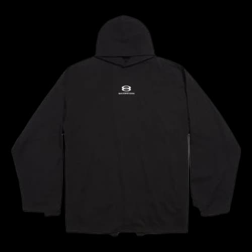 Balenciaga Unity Sports Icon Deconstructed Long Sleeve T-shirt 'Black White' (Women's)